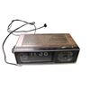 Image 1 : Vintage Solid State AM Flip Clock Radio Woodgrain Sears Electronics