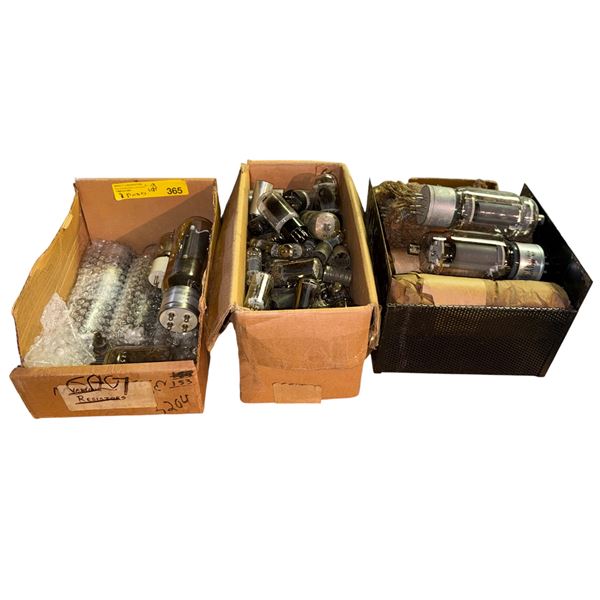 Group of Vintage Assorted Loose Large and Small vacuum Tubes