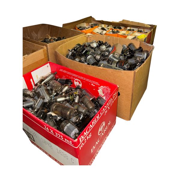 Large Group of Assorted Vintage Loose Vacuum Tubes