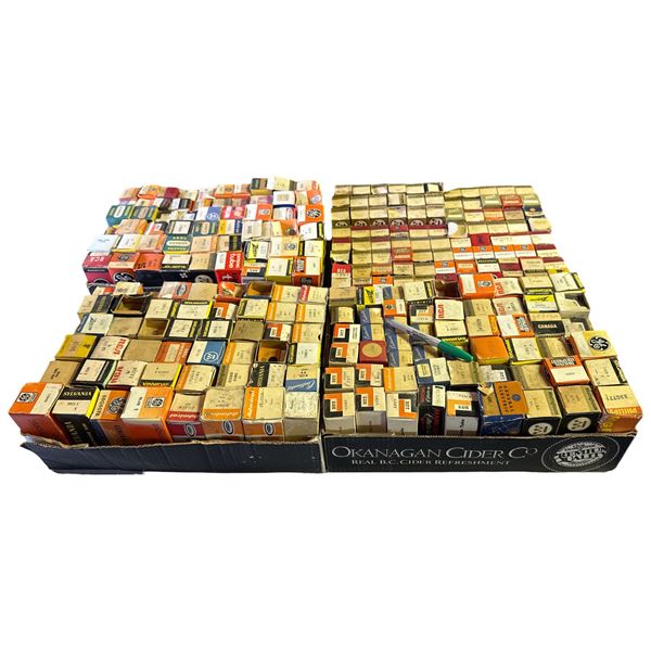 Large Collection Vintage Boxed Electronic Valve Vacuum Tubes GE Sylvania RCA Admiral Westinghouse