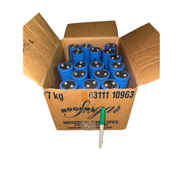 Large Powercap Type 85D 140OMF 200V Aluminum Electrolytic Capacitors Box of National Capacitor