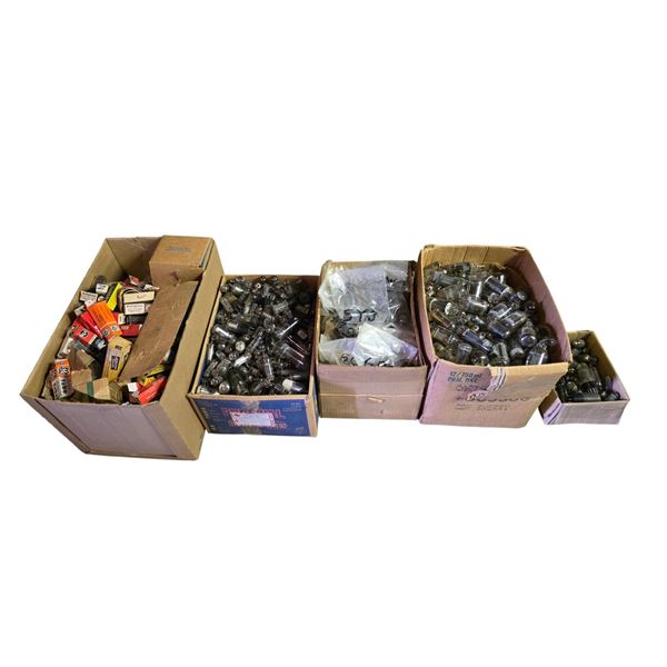 Large Group of Assorted Electron Vacuum Tubes