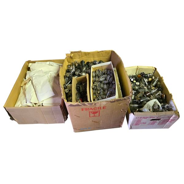 Large Group of Assorted Electron Vacuum Tubes