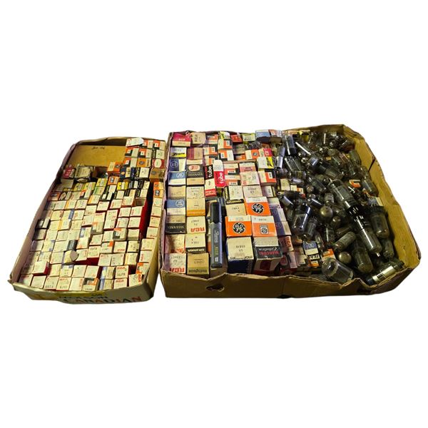 Large Vintage Vacuum Tubes Collection RCA General Electric Sylvania Westinghouse Marconi Admiral etc