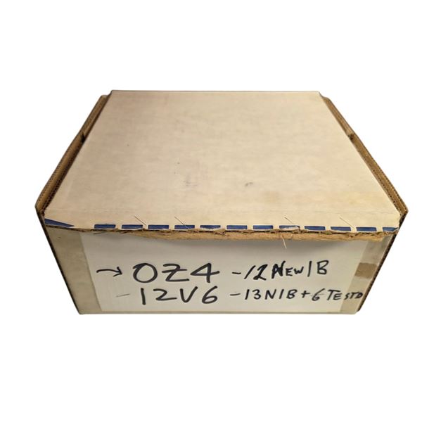 Box of Vintage Loose and NIB Vacuum Tubes: Sylvania, Marconi, CGE etc - Models: OZ4 & 12V6