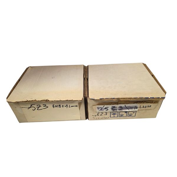 Group of 2 Boxes of Vintage Loose and NIB Vacuum Tubes: Sylvania etc - Model: 5Z3