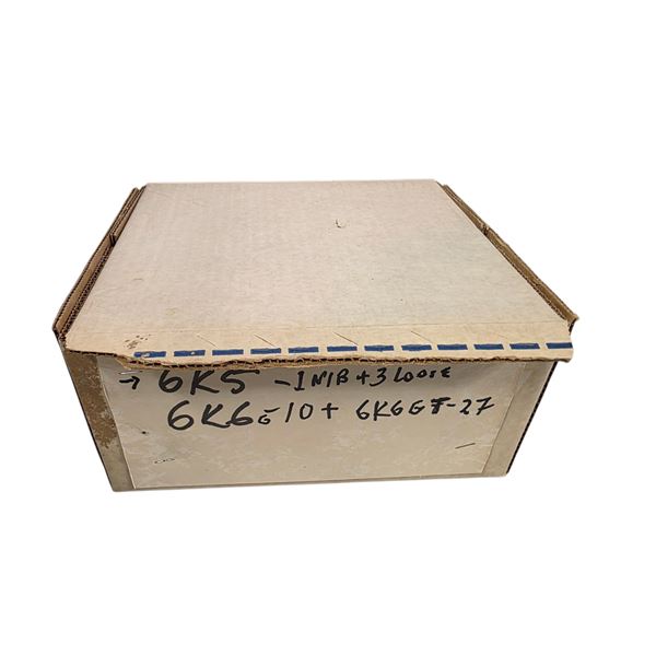 Box of Vintage Loose and NIB Vacuum Tubes: Philco, CGE etc - Model: 6K5 & 6K6