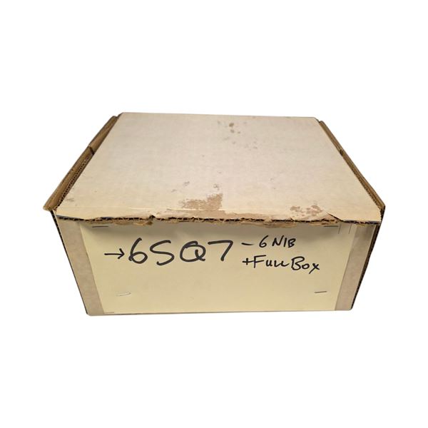 Box of Vintage Loose and NIB Vacuum Tubes: Rogers, United, etc - Model: 6SQ7