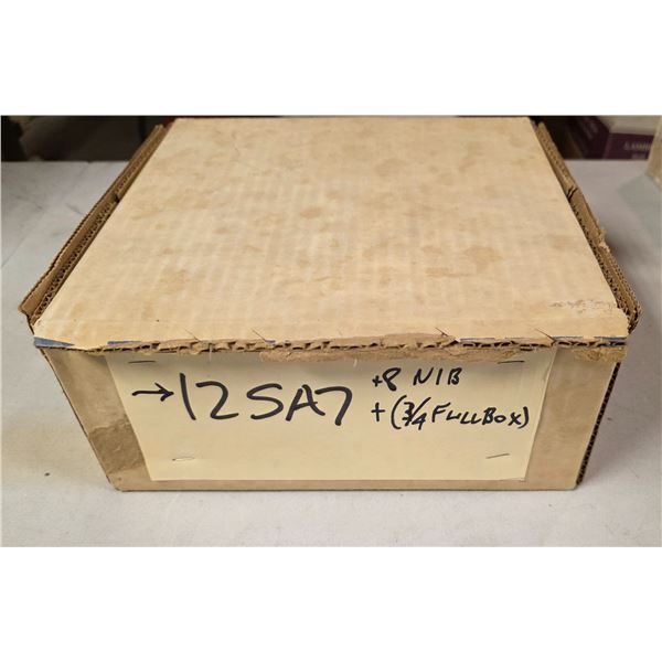 Box of Vintage Loose and NIB Vacuum Tubes: Rogers, Marconi, Regency, etc - Model: 12SA7