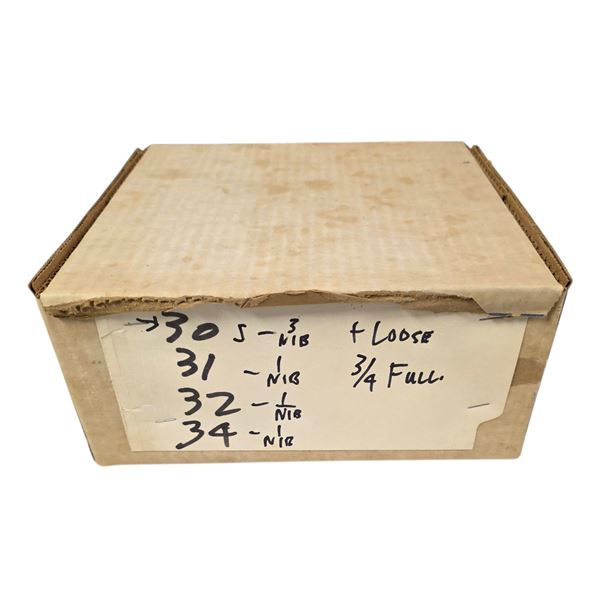 Box of Vintage Loose and NIB Vacuum Tubes - Model: 30, 31, 32 & 34