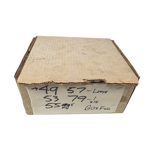 Box of Vintage Assorted Loose and NIB Vacuum Tubes - Models: 49, 53, 55, 57 & 79