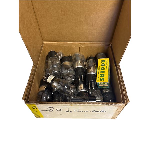 Box of Vintage Loose Vacuum Tubes - Models: 80