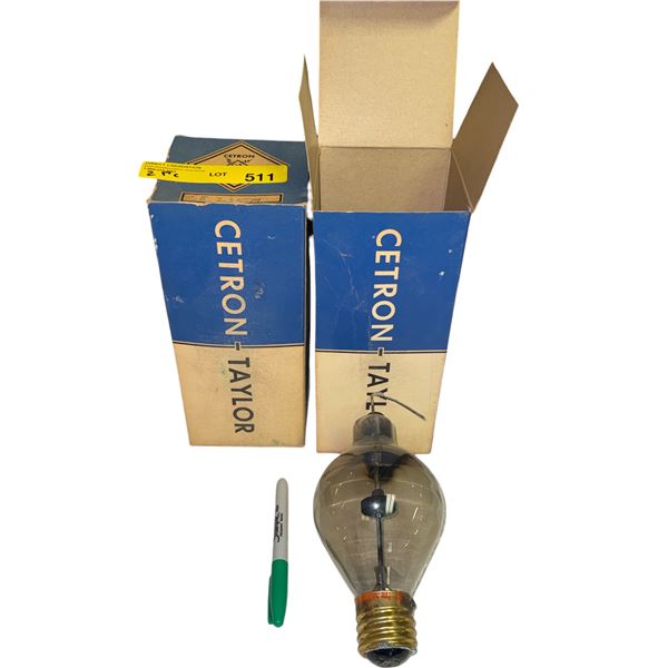 Vintage Cetron Taylor CE-235A Vacuum Tubes With Original Boxes Cetron Taylor