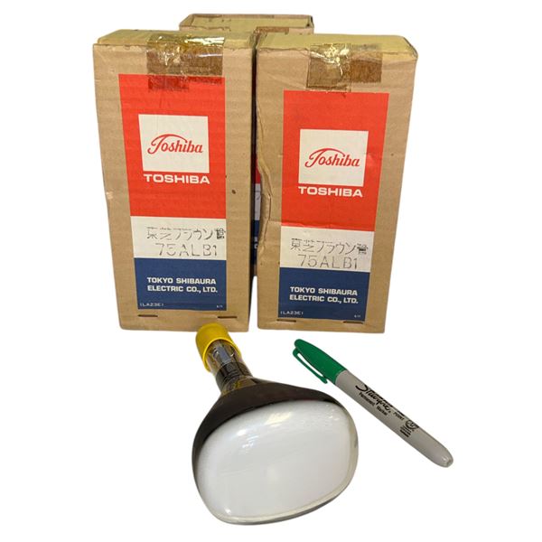 Group of Vintage Cathode Ray Tube CRT Oscilloscope Tubes Original Boxes TOSHIBA Model: 75ALB1