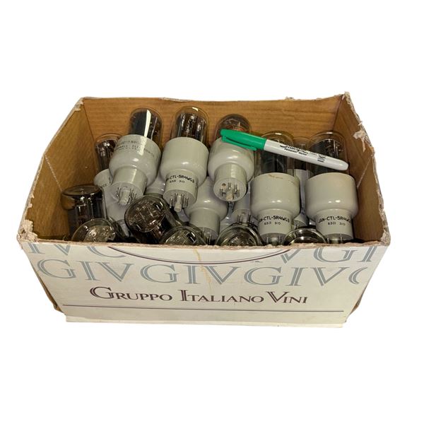 Group of Assorted Joint Army Navy Vintage Vacuum Tubes Model: JAN - CTL - 5R4WGB