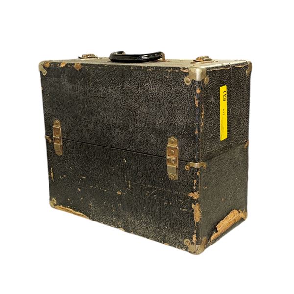 Vintage Technicians Caddy With Loose Vacuum Tubes and Parts