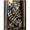 Image 3 : Vintage Technicians Caddy With Loose Vacuum Tubes and Parts