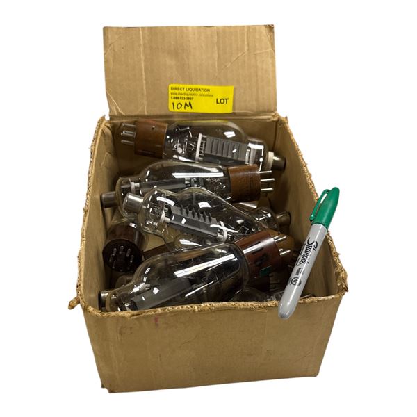 Box Full of Vintage Loose Vacuum Tubes - Model no 811A