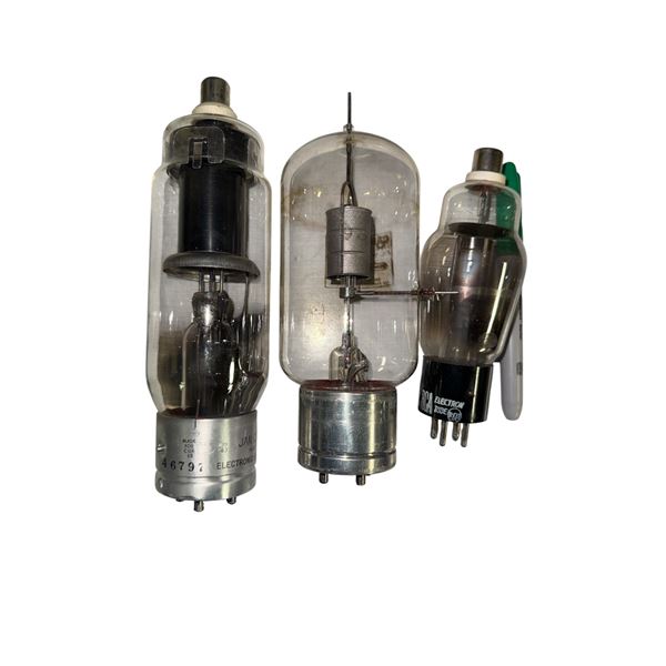 JAN-CDZ-4B32, RCA 866A, & Gammatron 254 vintage vacuum tubes