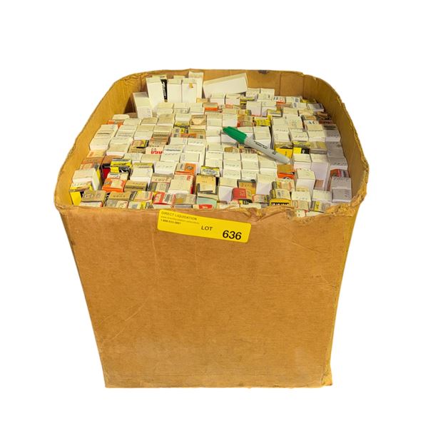 Box full of assorted in box vacuum tubes