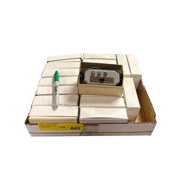 Box of Vintage Fujiki Electric JB-5 Speaker & Headphone Switch Selector boxes