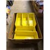 Image 2 : Yellow Plastic Organizing Storage Parts Bins