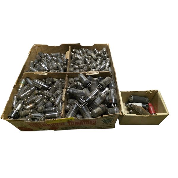 Large collection of assorted vintage vacuum tubes