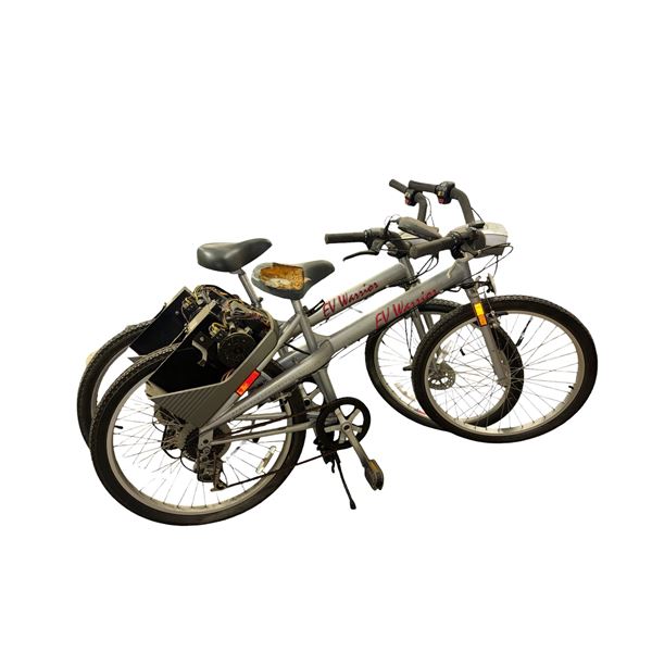 2pc Vintage EV Warrior Premiere Collector Edition Electric Bicycles (some damage)