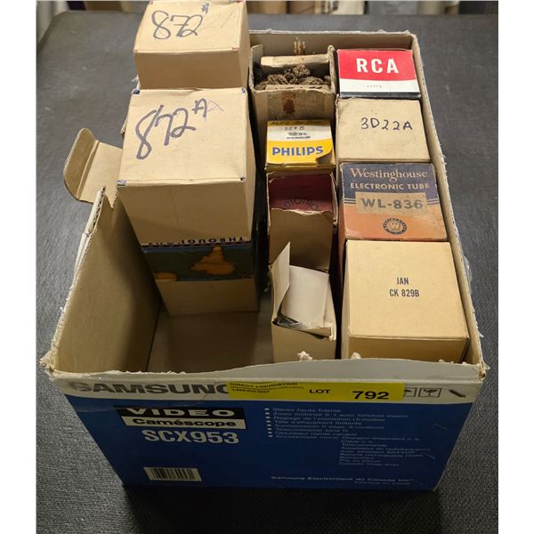 Assorted Vintage Large Transmitting Vacuum Tubes RCA, Westinghouse, Philips