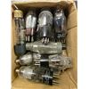 Image 2 : Box full of assorted vintage vacuum tubes