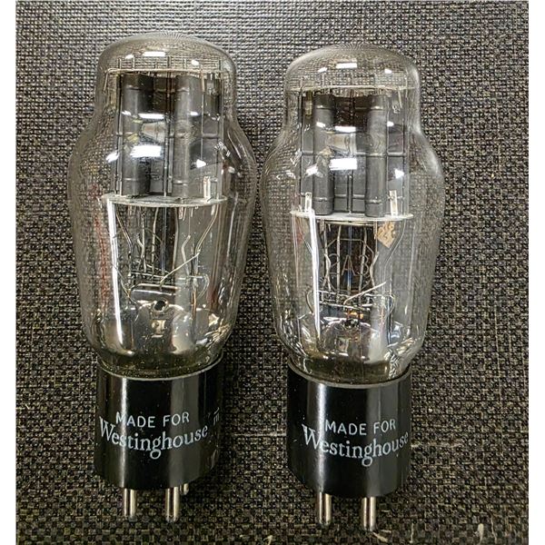 2pc 2A3 vintage vacuum tubes Made for Westinghouse
