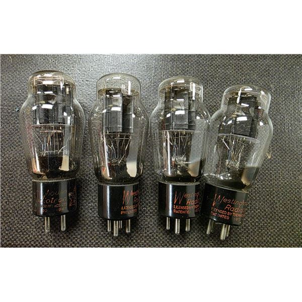 4pc Westinghouse Radiotron 2A3 vintage vacuum tubes