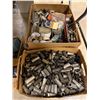 Image 2 : Large group of assorted vintage vacuum tubes sockets, shields & parts