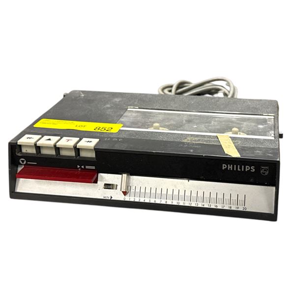 Vintage Desktop Dictation Machine Cassette Recorder - Philips Type LFH 0084 / 52
