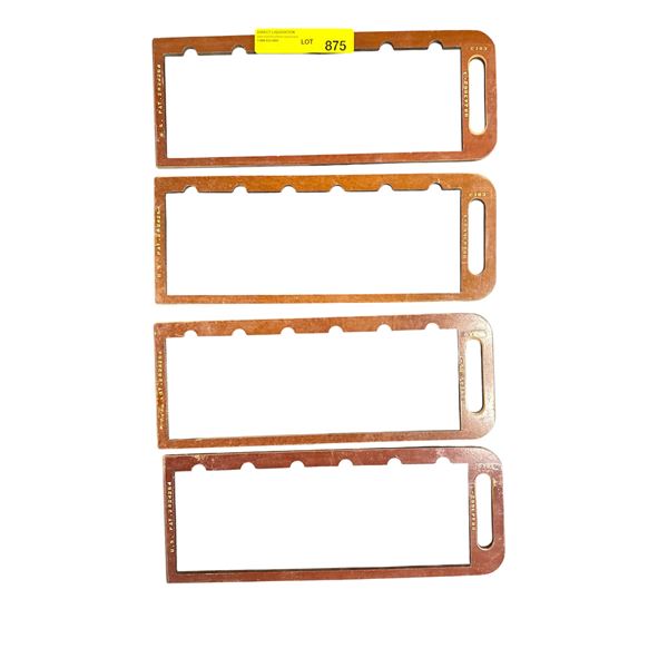 Assorted Vintage Phenolic Component Guide Templates DRA43662-3, C103