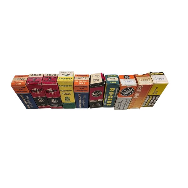 6DJ8, 6BE6, 7199 vintage vacuum tubes in original boxes
