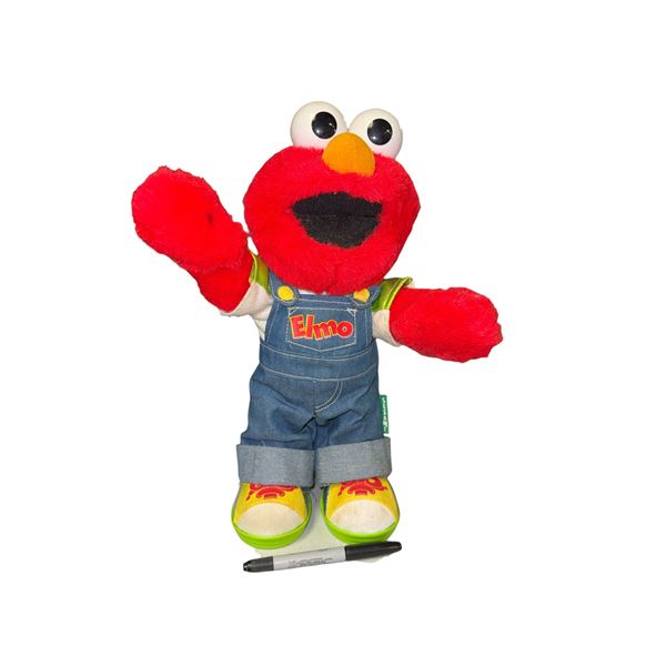 Vintage 1999 Fisher Price Sesame Street Let's Pretend Elmo Interactive Plush Toy - 15in tall