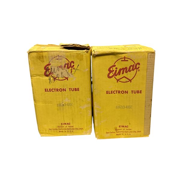 2pc Eimac 8163/3-400Z Electron Tubes in original boxes