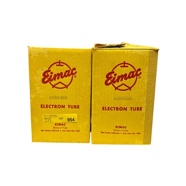 2pc Eimac 8438/4-400A Electron Tubes in original boxes
