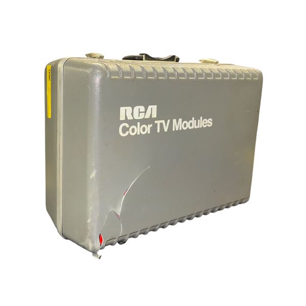 RCA Color TV Modules Technician's Caddy with assorted vintage vacuum tubes