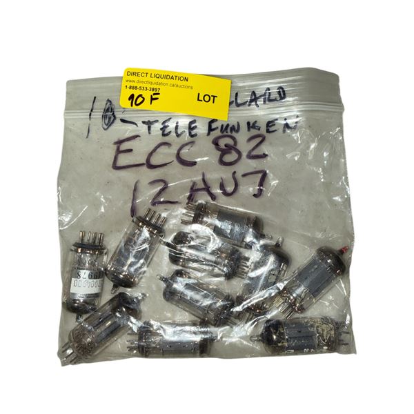 Bag of 10 Mullard Telefunken ECC82 12AU7 vintage vacuum tubes
