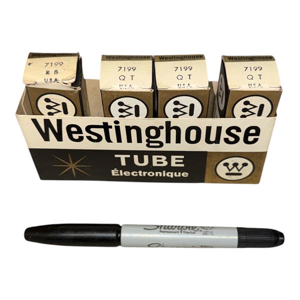 4pc Westinghouse 7199 vintage vacuum tubes