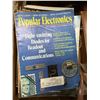 Image 2 : Box of assorted vintage vacuum tubes, manuals & electronics