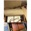 Image 3 : Box of assorted vintage vacuum tubes, manuals & electronics