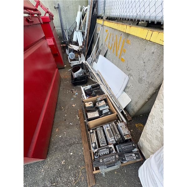 Scrap metal pile