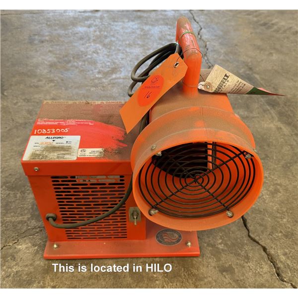 (10853005) 2022 Allegro 9504 Electric 8" Manhole Blower (Blows See Video)