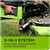 Image 4 : NEW - GREENWORKS Electric Lawn Mower 21" 3-in-1 - R.V. $300