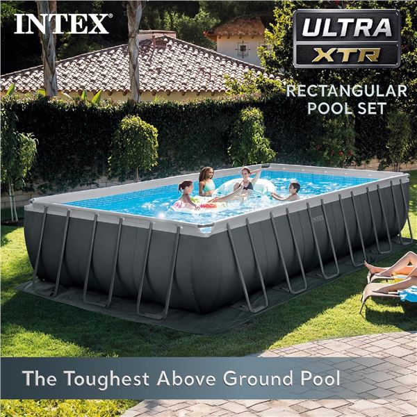 NEW - INTEX Ultra XTR Rectangular Pool Set - R.V. $2,499.99 (24ft x 12ft x 52in)