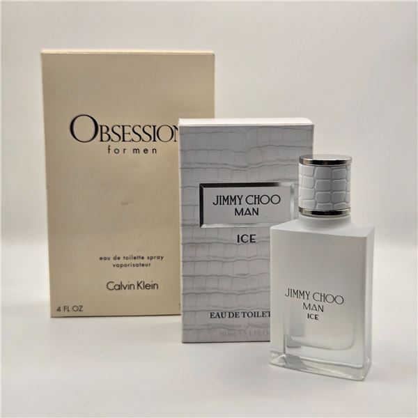 Group of 2 New Colognes - Obsession Calvin Klein & Jimmy Choo Ice