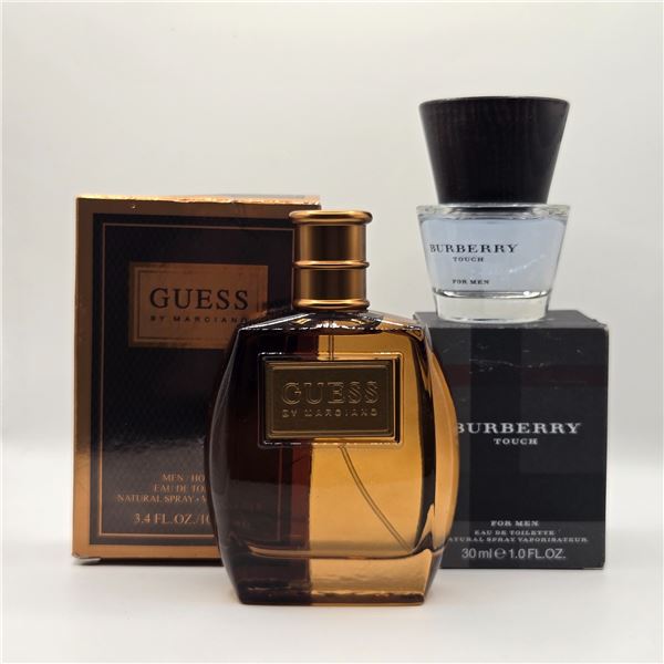 Group of 2 New Colognes - Burberry Touch Men & Guess by Margiano